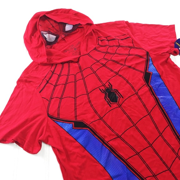 Marvel Spider-Man Hoodie Costume Tee Tshirt 2XL - Picture 2 of 8